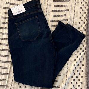 LOFT Women's Deep Indigo Skinny Crop Jeans